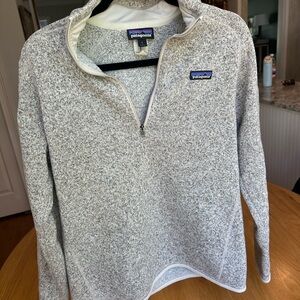 Patagonia Heathered Gray Fleece Pullover